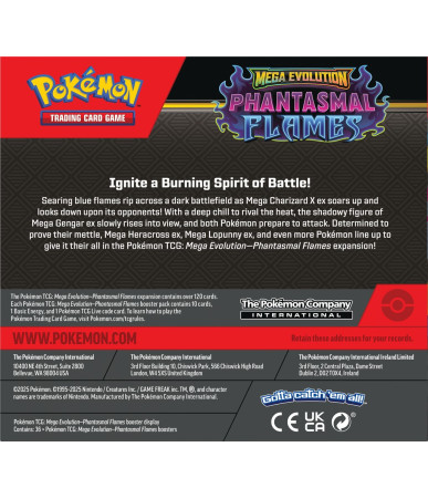 Pokemon TCG: Mega Evolution - Phantasmal Flames - Booster Box (36szt)