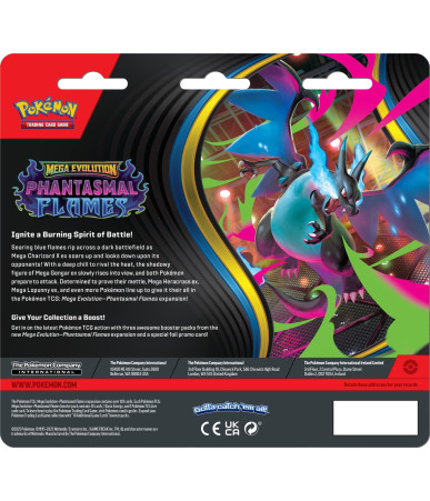 Pokemon TCG: Mega Evolution - Phantasmal Flames - 3-Pack Blister - Weavile/Sneasel