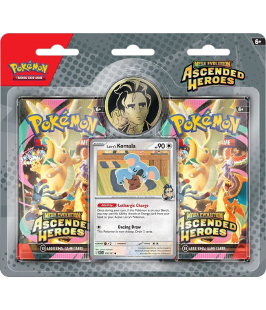 Pokemon TCG: Mega Evolution - Ascended Heroes - Trainer's 2-pack Blister Larry