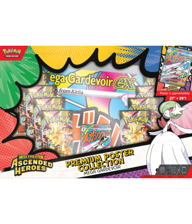 Pokemon TCG: Mega Evolution - Ascended Heroes - Premium Poster Collection - Gardevoir