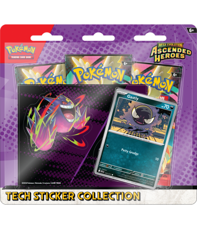 Pokemon TCG: Mega Evolution - Ascended Heroes- Tech Sticker Collection Gastly/Mega Gengar