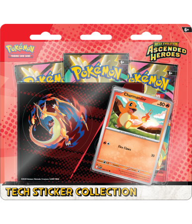 Pokemon TCG: Mega Evolution - Ascended Heroes- Tech Sticker Collection Charmander/Mega Charizard Y