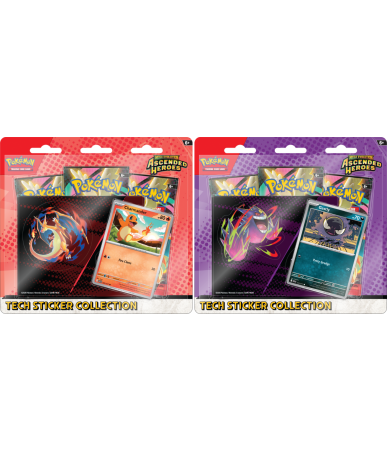 Zestaw Pokemon TCG: Mega Evolution - Ascended Heroes - Tech Sticker Collection Gastly + Charmander