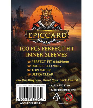 Pakiet 5x Perfect Fit Inner Sleeves 64x89mm | EPICCARD