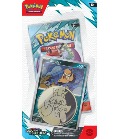 Pokemon TCG: Scarlet & Violet - Journey Together - Checklane Blister - Scraggy