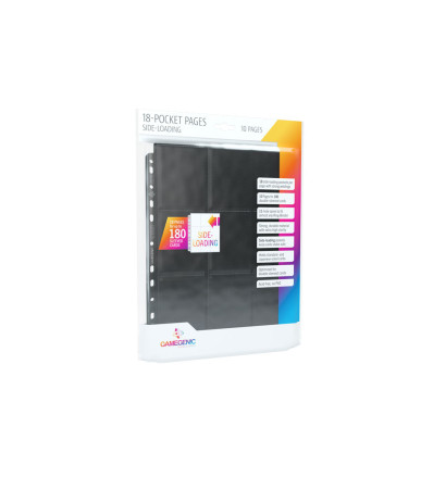 Gamegenic: 18-Pocket Pages Sideloading - Black 10 sztuk