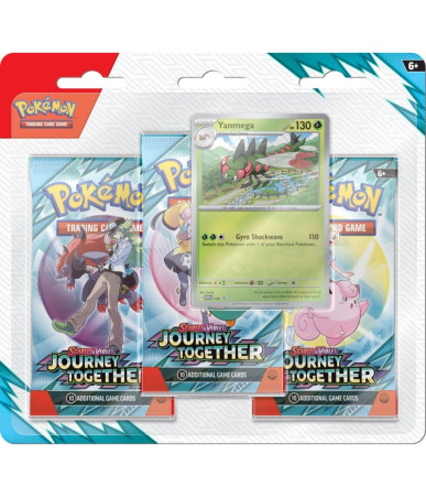 Pokemon TCG: Scarlet & Violet - Journey Together 3-Pack Blister Yanmega