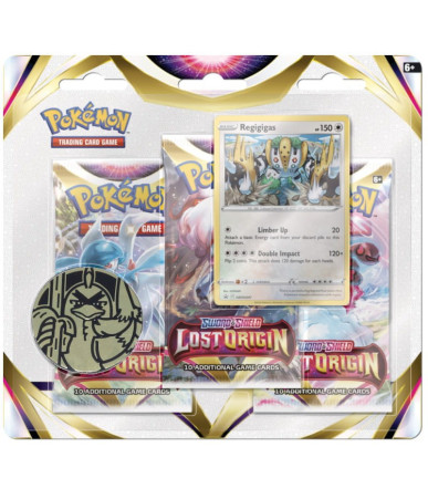 Pokemon TCG: Sword & Shield Lost Origin 3-Pack Blister Regigigas