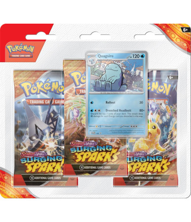 Pokemon TCG: Scarlet & Violet - Surging Sparks 3 Pack Blister Quagsire