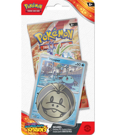 Pokemon TCG: Scarlet & Violet- Surging Sparks Checklane Blister Wooper