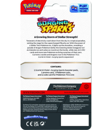 Pokemon TCG: Scarlet & Violet- Surging Sparks Checklane Blister Wooper