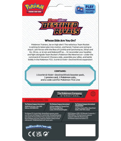 Pokemon TCG: Scarlet & Violet Destined Rivals - Checklane Blister Zarude