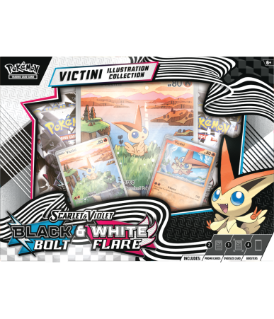 Pokemon TCG: Scarlet & Violet Black Bolt & White Flare Unova Victini Illustration Collection