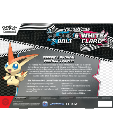 Pokemon TCG: Scarlet & Violet Black Bolt & White Flare Unova Victini Illustration Collection