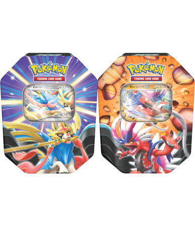 Zestaw Pokmon TCG: Slashing Legends Tin - Koraidon ex + Zacian ex