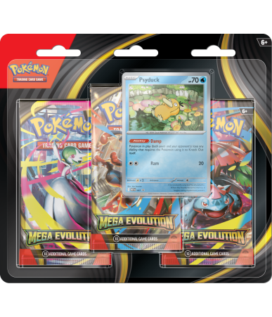Pokemon TCG: Mega Evolution - 3 Pack Blister Psyduck
