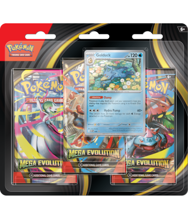 Pokemon TCG: Mega Evolution - 3 Pack Blister Golduck
